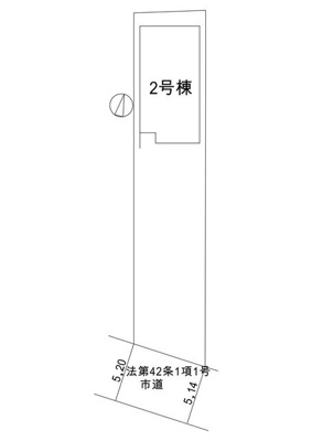 【区画図】 | 島田市中溝町 新築一戸建て 2号棟 | 2号棟の区画図です