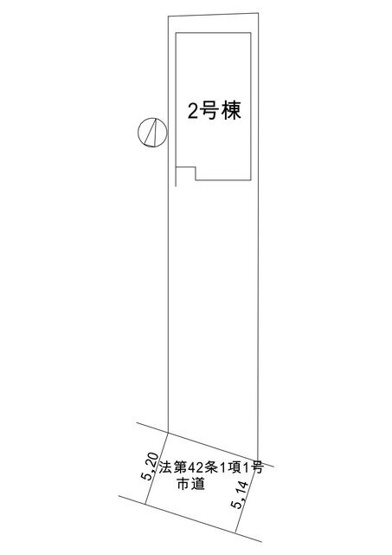 【区画図】 | 島田市中溝町 新築一戸建て 2号棟 | 2号棟の区画図です