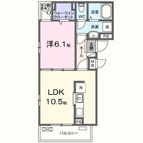 パインオーク　Ａの間取り