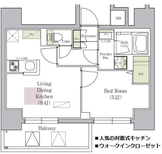 アーバネックス南森町EASTの間取り