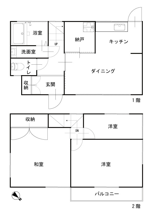 市川市大野町3丁目・中古戸建の間取り