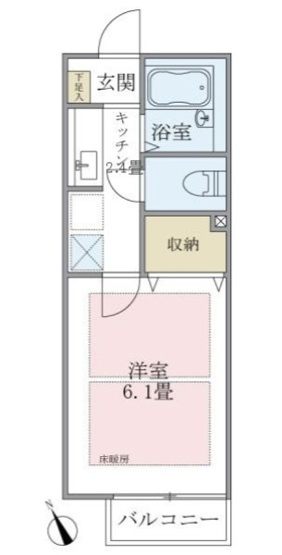 【間取り】 | エルソル阿佐ヶ谷I