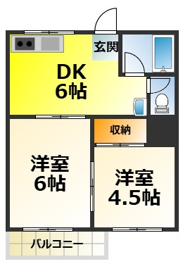 ハイツいずみの間取り