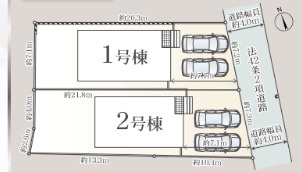 沼津市大諏訪　第１０　１号棟の区画図