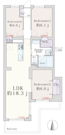 グリーンパーク高津久地の間取り