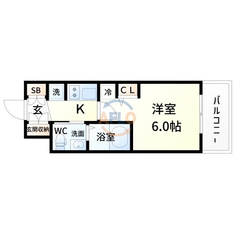 エステムコート新大阪9リンクスの間取り|エステムコート新大阪XIリンクス　間取り