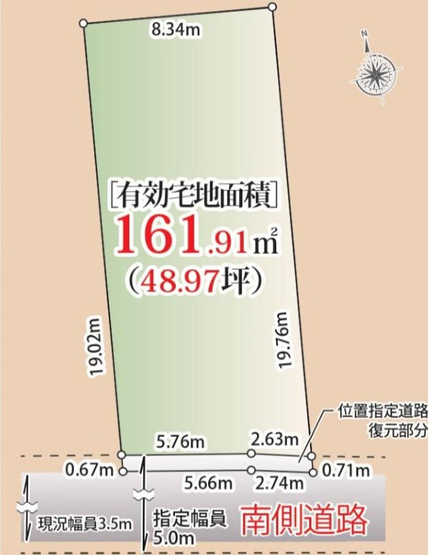 三鷹市下連雀2丁目 中央線 三鷹駅 売地の土地図