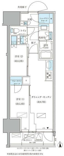 パークアクシス品川天王洲アイルの間取り
