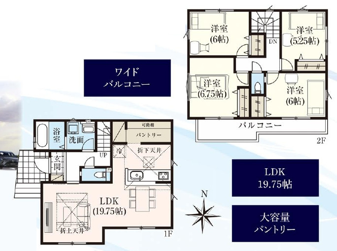 糸満市賀数（全3棟）の間取り|2号棟　4080万円