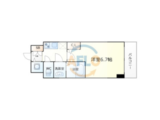 IWR大阪CREST TAPPの間取り|IWR大阪CREST TAPP　間取り