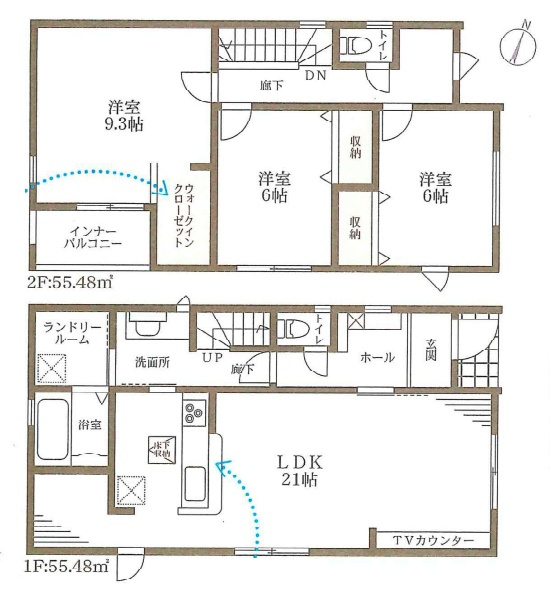 ★甲賀市甲南町深川　第3期　新築一戸建ての間取り|3号地
