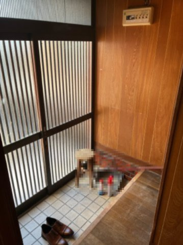 「日当たりの良いコンパクトな家」高知市十津5丁目　中古一戸建て　４DKの玄関