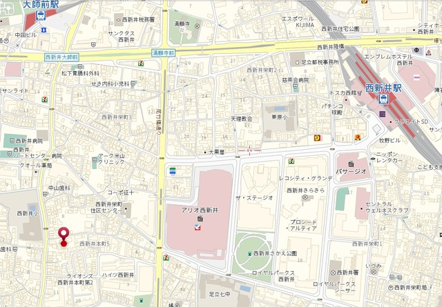 サンハイム西新井の地図|★案内図★