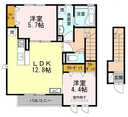 DヴェルジェⅢの間取り