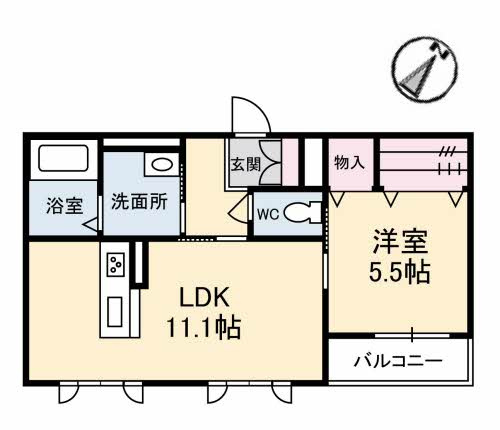 【間取り】 | シャーメゾン　アリエッタⅡ