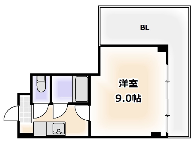 【間取り】 | パッション難波南