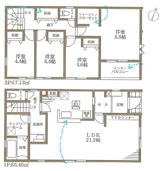 ★甲賀市甲南町深川　第3期　新築一戸建ての間取り|4号地