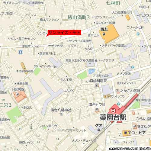 サンライズ・モトの地図|地図