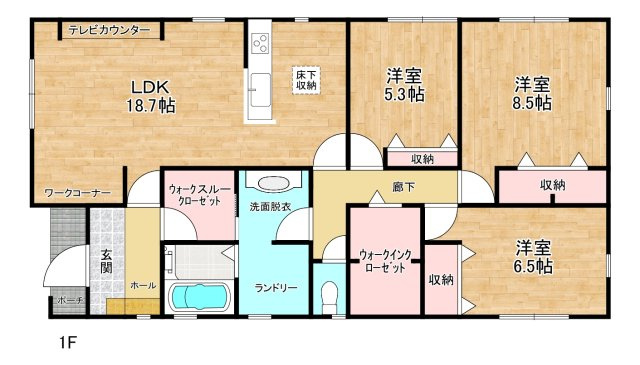 リーブルガーデン上野6期　2号棟の間取り