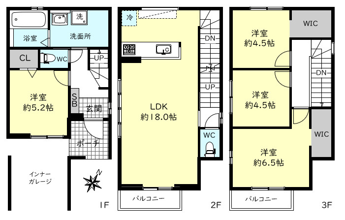 明石市二見町東二見戸建の間取り