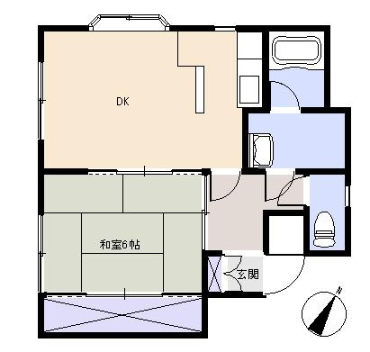 S0754R　いなぎや第二ビルの間取り