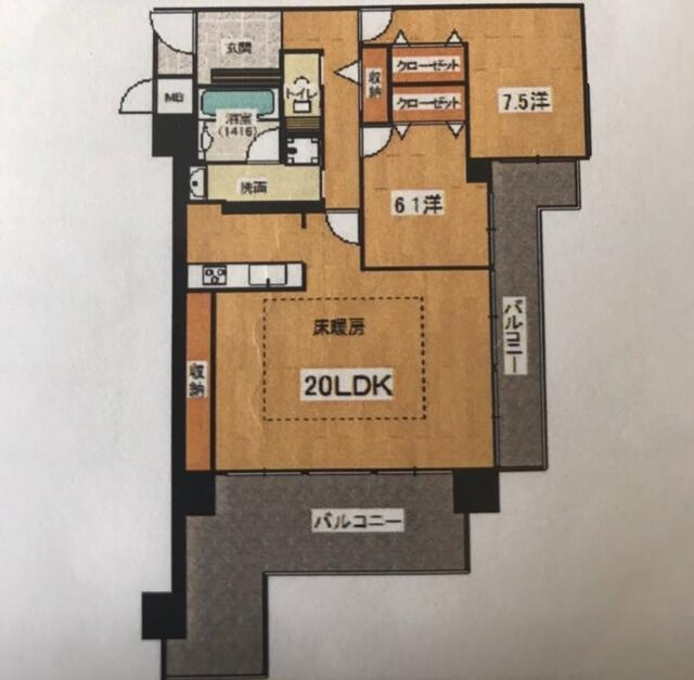 アルファステイツ北本町Ⅲの間取り