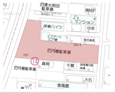 【地図】 | 厚木市岡田1丁目　売地