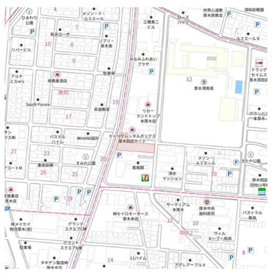【地図】 | 厚木市岡田1丁目　売地