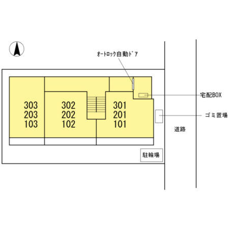 グランデファーレ仲町台の区画図