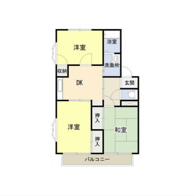 萬寿シティAの間取り