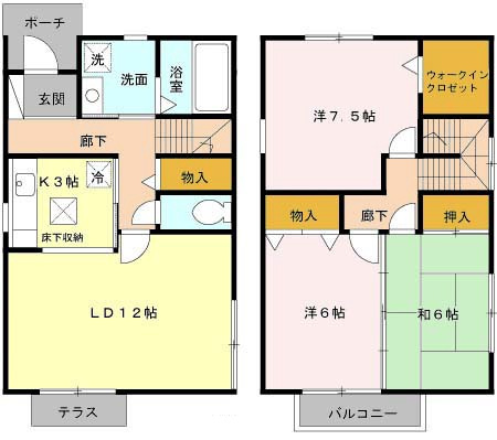 グランディールNKT1棟の間取り