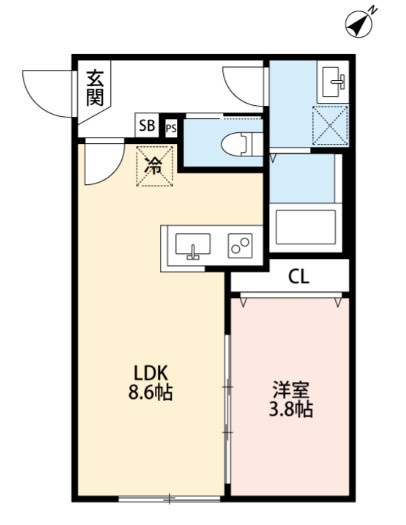 Contel湊町の間取り