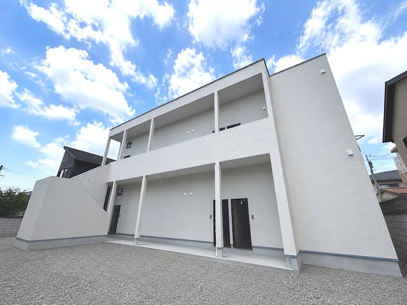 熊本市北区龍田弓削１丁目のアパートの外観