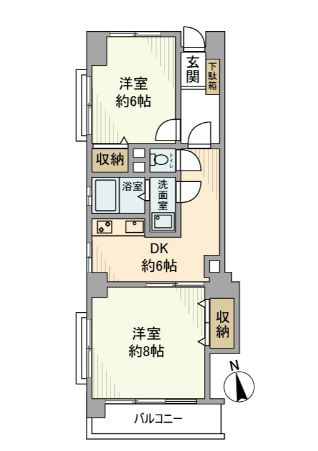 四谷フラワーマンションの間取り