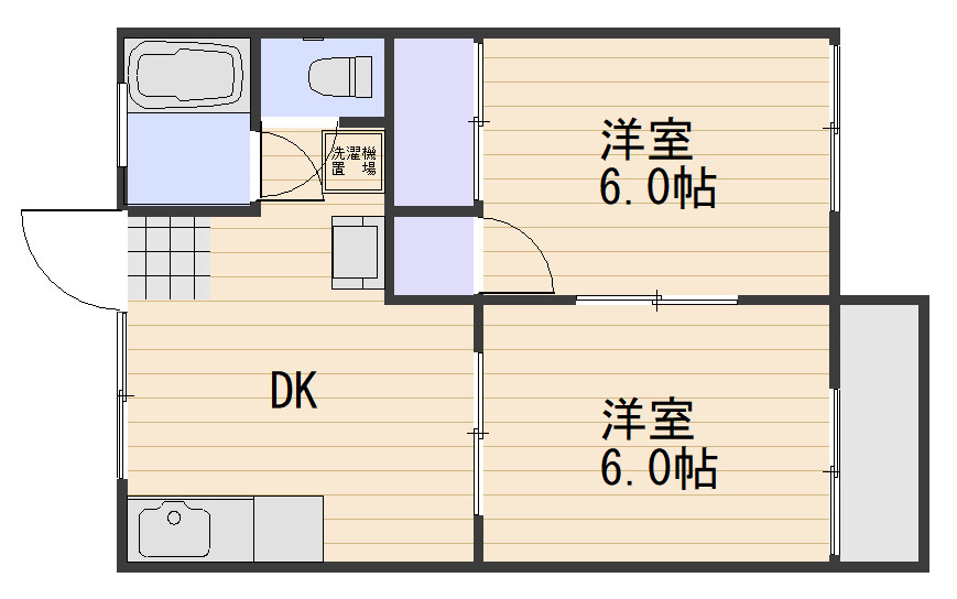 ハイツ今在家A棟の間取り