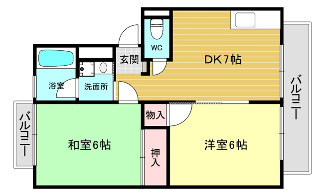 【間取り】 | コートビレジⅠ