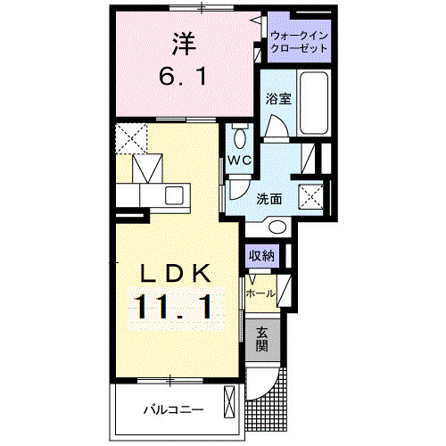 ウィル　ニコルの間取り|間取図