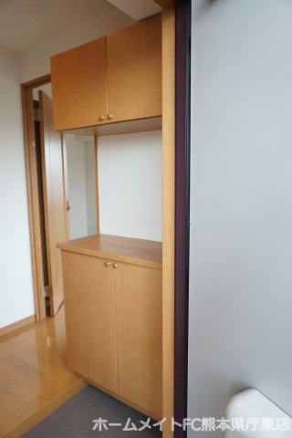 熊本市東区下南部１丁目の賃貸マンションの玄関