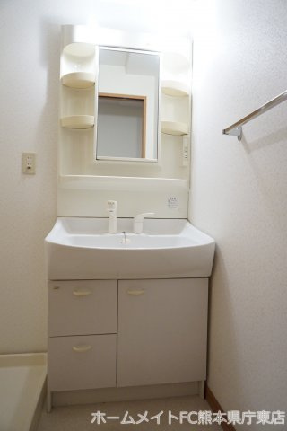 熊本市東区下南部１丁目の賃貸マンションの独立洗面台