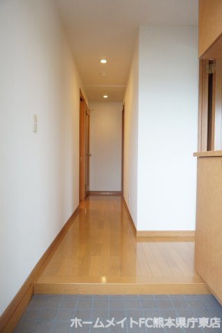 熊本市東区下南部１丁目の賃貸マンションの玄関
