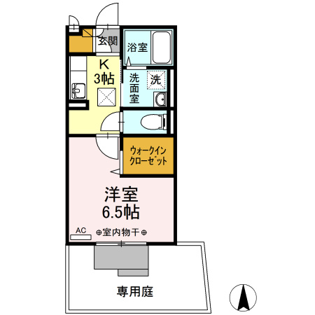 小牧市東１丁目のアパートの間取り