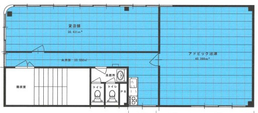 アドビッグ沼津支社事務所ビルの間取り