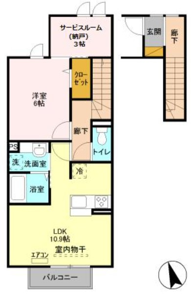 仲介手数料（賃料の1.10ヵ月）の50％OFF対象物件！の間取り