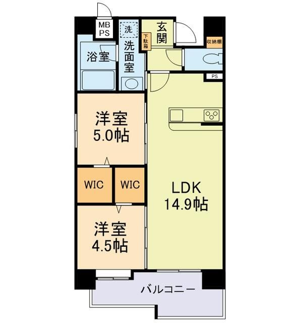Ｍｔｈ　ＧＲＡＮＤＥ　新大江の間取り