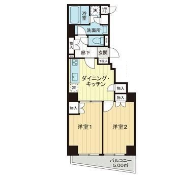ライオンズマンション浅草言問橋の間取り|間取りです。