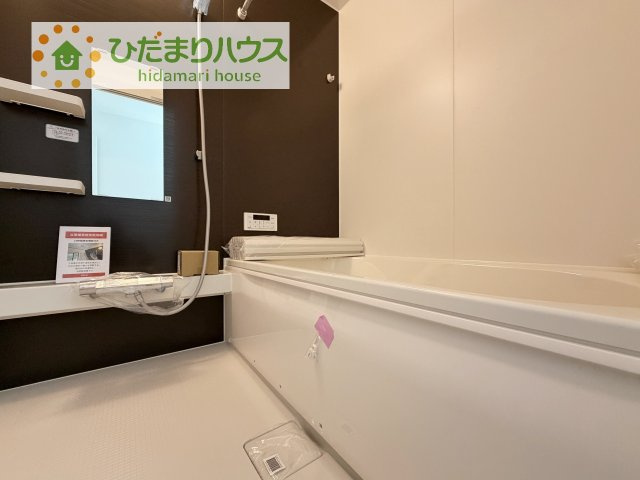 【浴室】 | 取手市藤代南3期　新築戸建　1号棟 | 今日も１日お疲れでした。広いお風呂で疲れを癒してください、、、♡