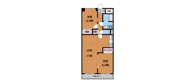 練馬区石神井町３丁目の賃貸マンションの間取り