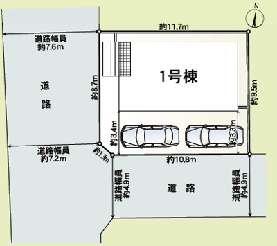 【区画図】 | 静岡市清水区蒲原第11　新築戸建て　全1棟