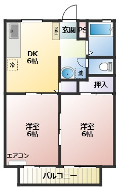 【間取り】 | パナハイツ苅込C