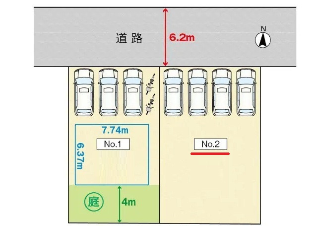 安佐南区高取南２丁目の土地図